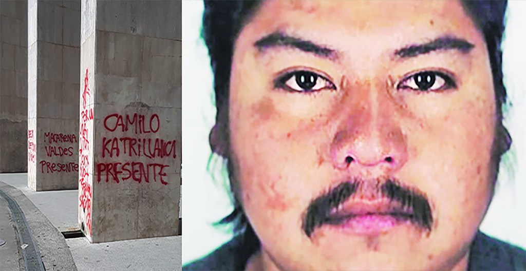 imagen de Camilo Catrillanca. Comunero Mapuche asesinado por carabineros fortleciendo la condena de la criminalización de las reivinficaciones Mapuche.