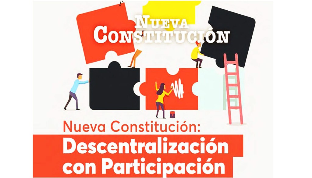 Captura de ecran de imagen contexto: Nueva Constitución: Descentralización con Participación.